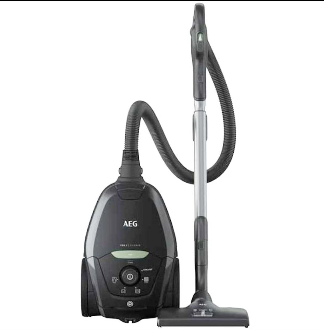 جاروبرقی کیسه دار آ ا گ مدل Vx82_1_Oko با موتور 600 وات ظرفیت کیسه 3.5 لیتر فیلتر هپا کابل برق 12 ، سه سری کاربردی و مصرف انرژی گرید A